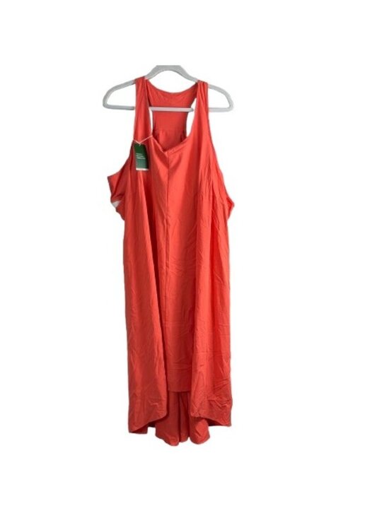 HALARA Dresses & Skirts - NEW Halara Racerback Tank Dress Coral Red Sz 3X Flowy Midi Resort